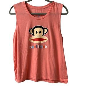 6/$25 Paul Frank Coral Women's Scoop Neck Graphic Tank Top